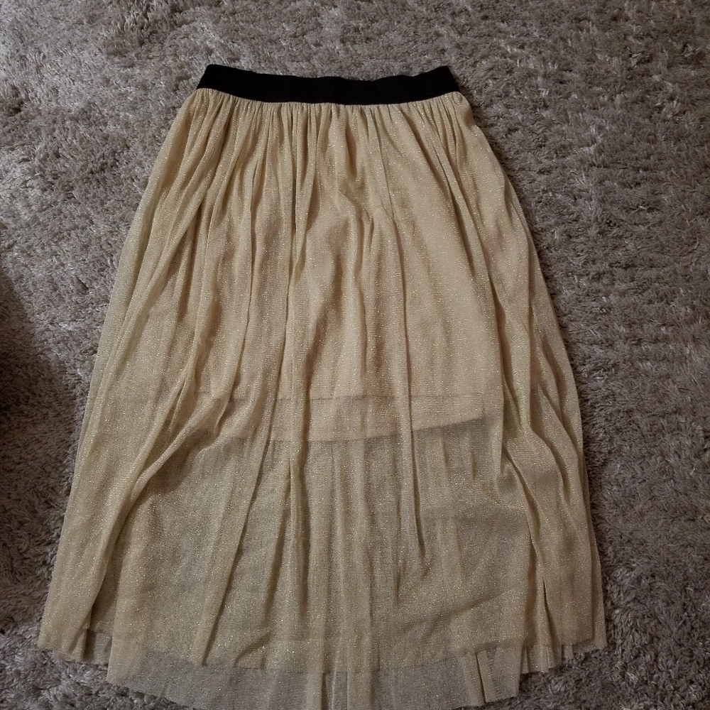 Gold Sparkle Layer Skirt